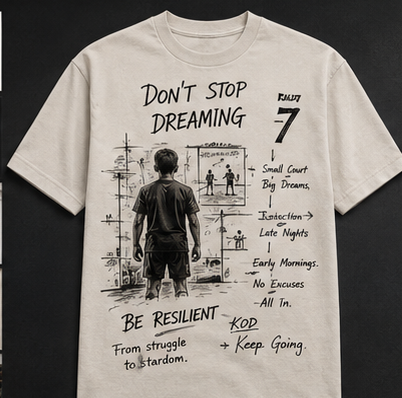 KOD story tee front mockup